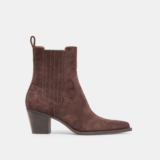 Slim Mahogany Suede Booties | Dolce Vita Discount