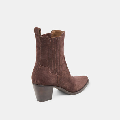 Slim Mahogany Suede Booties | Dolce Vita Discount