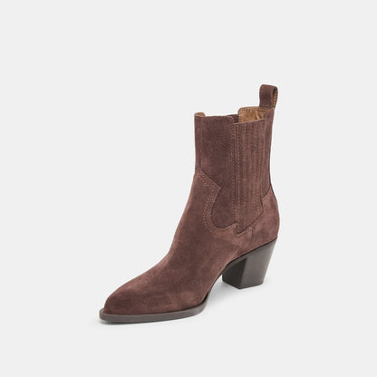 Slim Mahogany Suede Booties | Dolce Vita Discount