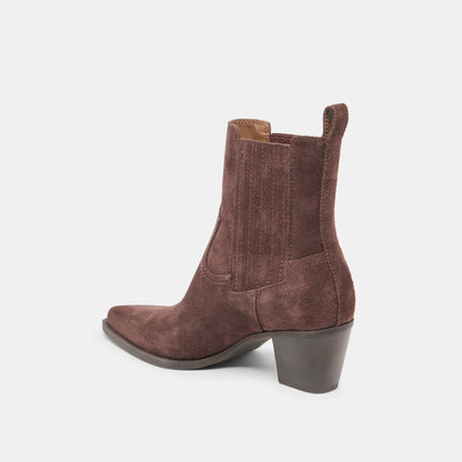 Slim Mahogany Suede Booties | Dolce Vita Discount