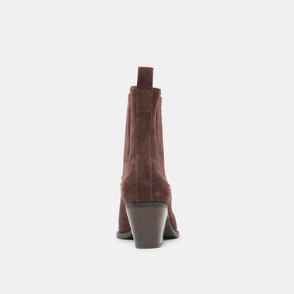 Slim Mahogany Suede Booties | Dolce Vita Discount