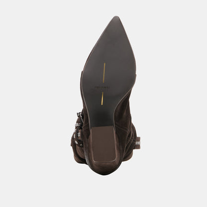 Morla Dk Brown Suede Boots | Dolce Vita Signature
