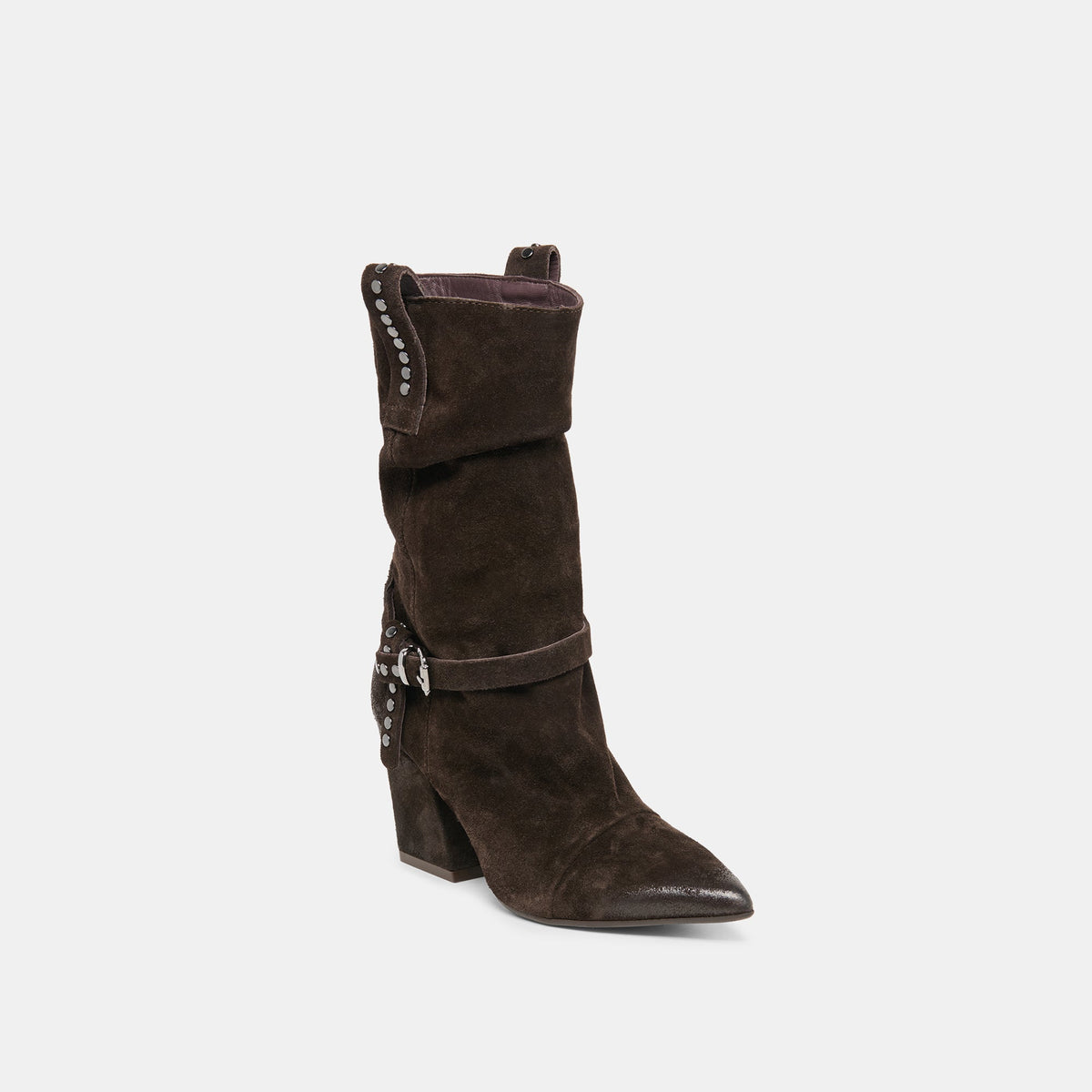 Morla Dk Brown Suede Boots | Dolce Vita Signature