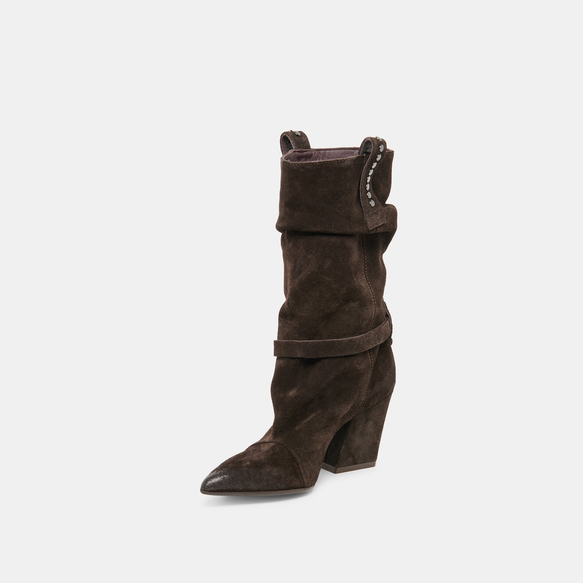 Morla Dk Brown Suede Boots | Dolce Vita Signature