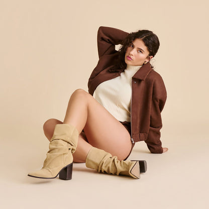Talina Dk Taupe Suede Boots | Dolce Vita Deals