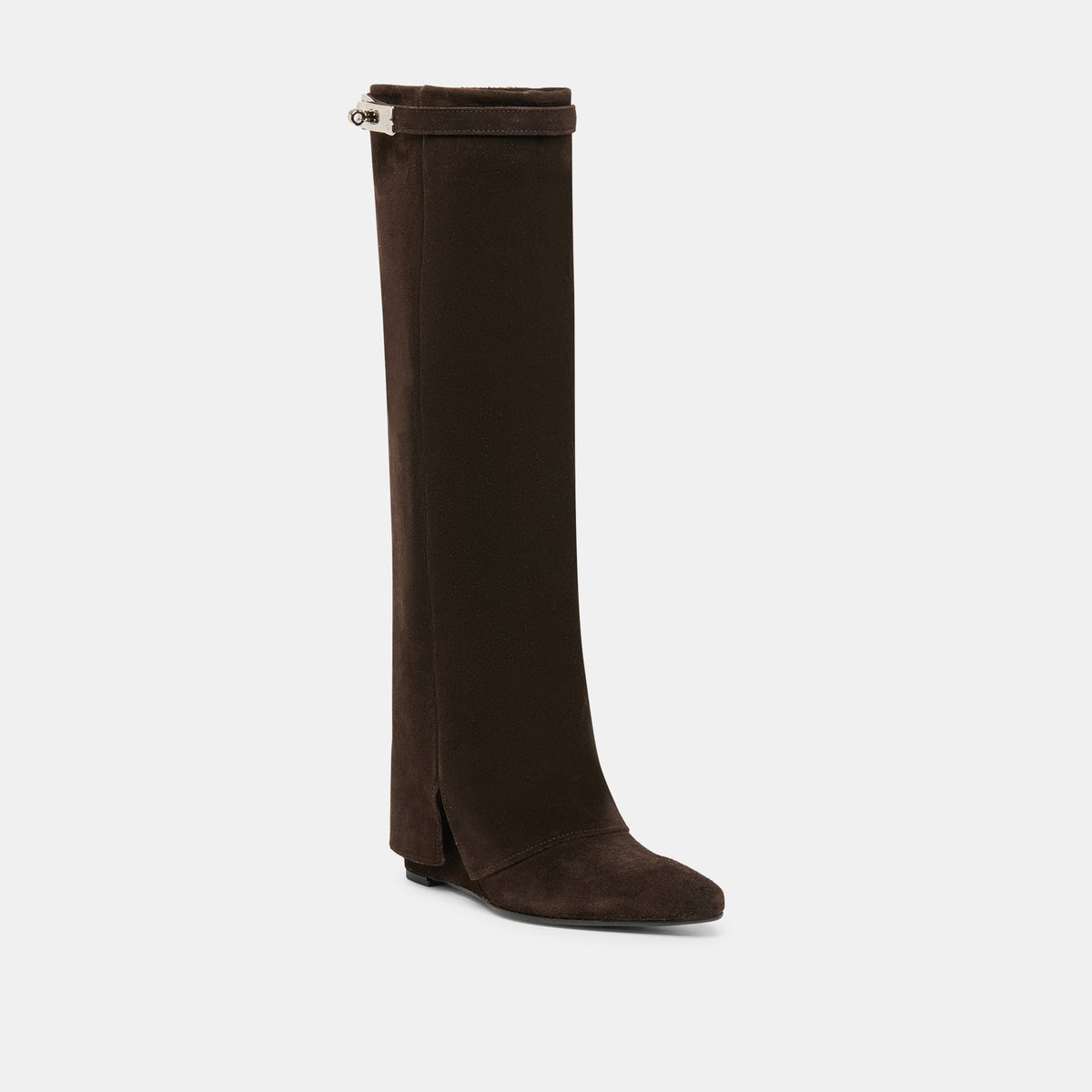 Aggy Dk Brown Suede Boots | Dolce Vita Essential