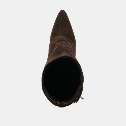 Aggy Dk Brown Suede Boots | Dolce Vita Essential
