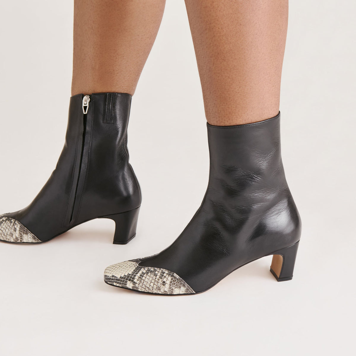 Anika Black Multi Leather Boots | Dolce Vita Recommended