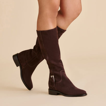 Kilian H2O Waterproof Mahogany Suede Boots | Dolce Vita Quality