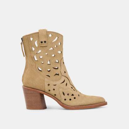 Zenobi Dk Taupe Suede Booties | Dolce Vita Customer Favorite