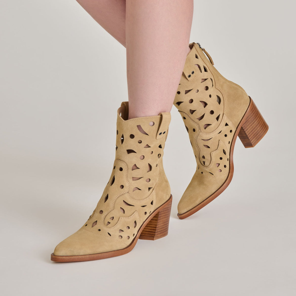 Zenobi Dk Taupe Suede Booties | Dolce Vita Customer Favorite