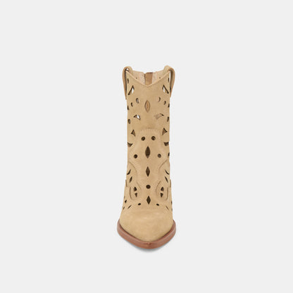 Zenobi Dk Taupe Suede Booties | Dolce Vita Customer Favorite