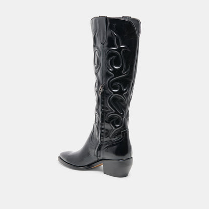 Mirla Black Leather Boots | Dolce Vita Latest