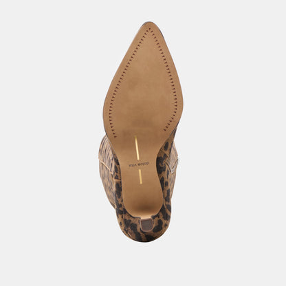 Aldy Brown Leopard Printed Suede Boots | Dolce Vita Trending