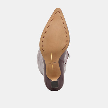 Auggie Wine Leather Boots | Dolce Vita Discount