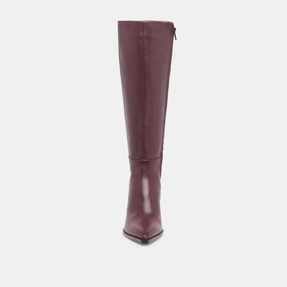 Auggie Wine Leather Boots | Dolce Vita Discount