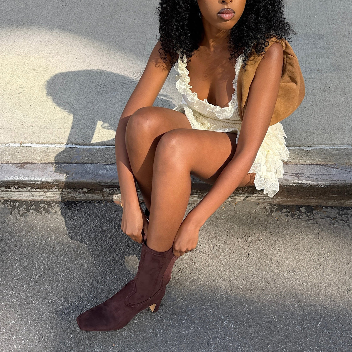 Roan Mahogany Stella Suede Boots | Dolce Vita Exclusive