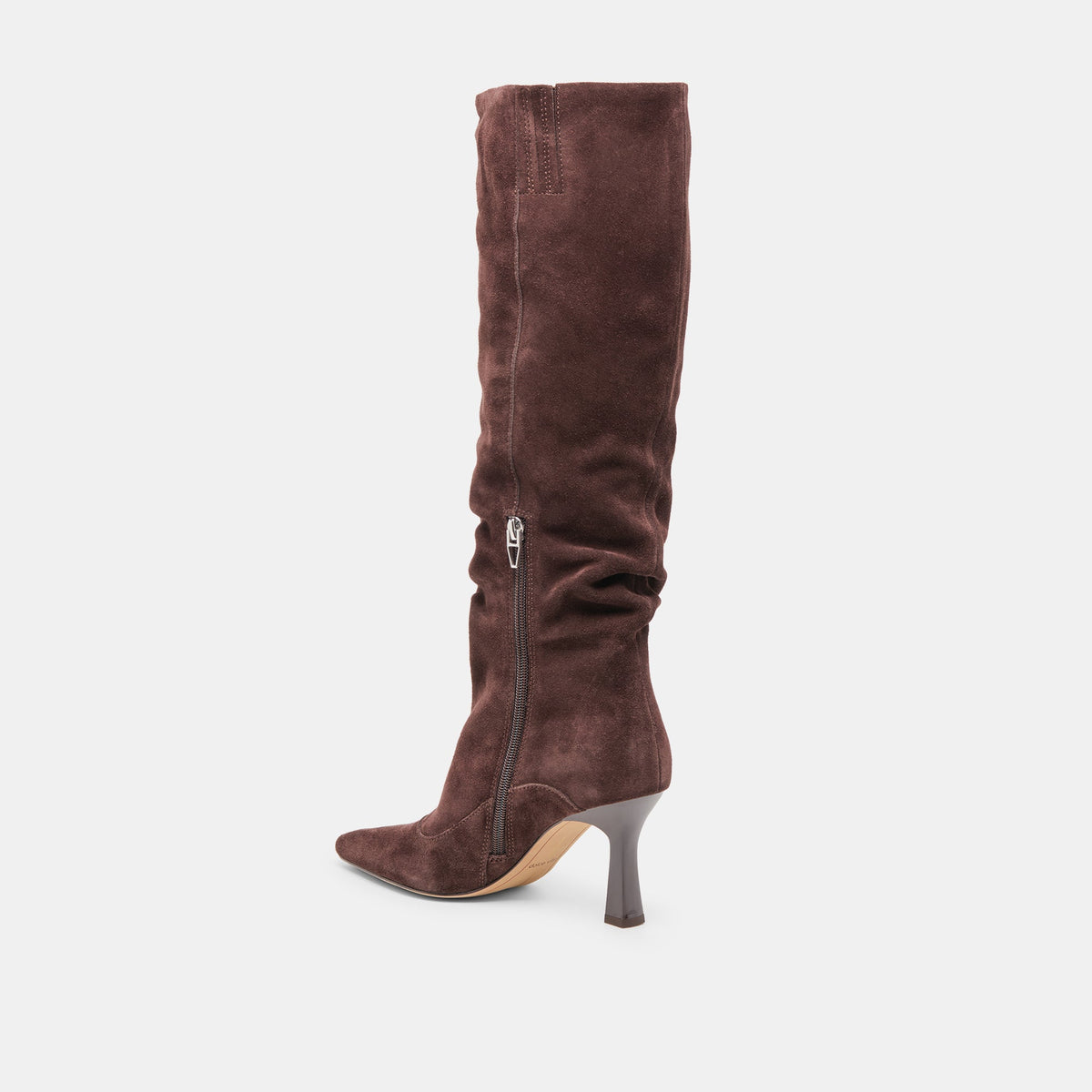 Lousa Mahogany Suede Wide Calf Boots | Dolce Vita New
