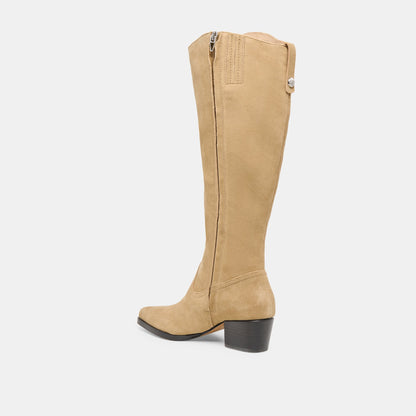 Virona H2O Waterproof Dk Taupe Suede Wide Calf Boots | Dolce Vita Recommended