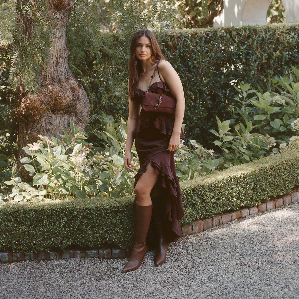 Auggie Chocolate Leather Narrow Calf Boots | Dolce Vita Customer Favorite