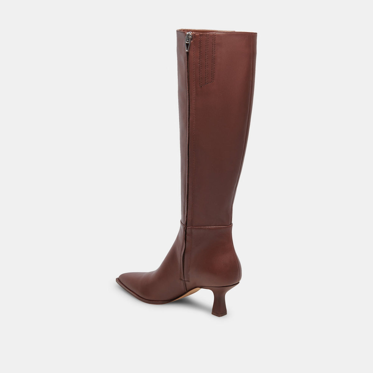 Auggie Chocolate Leather Narrow Calf Boots | Dolce Vita Customer Favorite