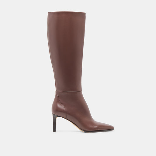 Emmi Chocolate Leather Boots | Dolce Vita New