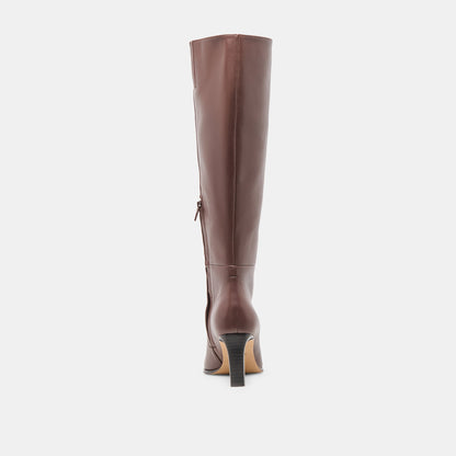 Emmi Chocolate Leather Boots | Dolce Vita New