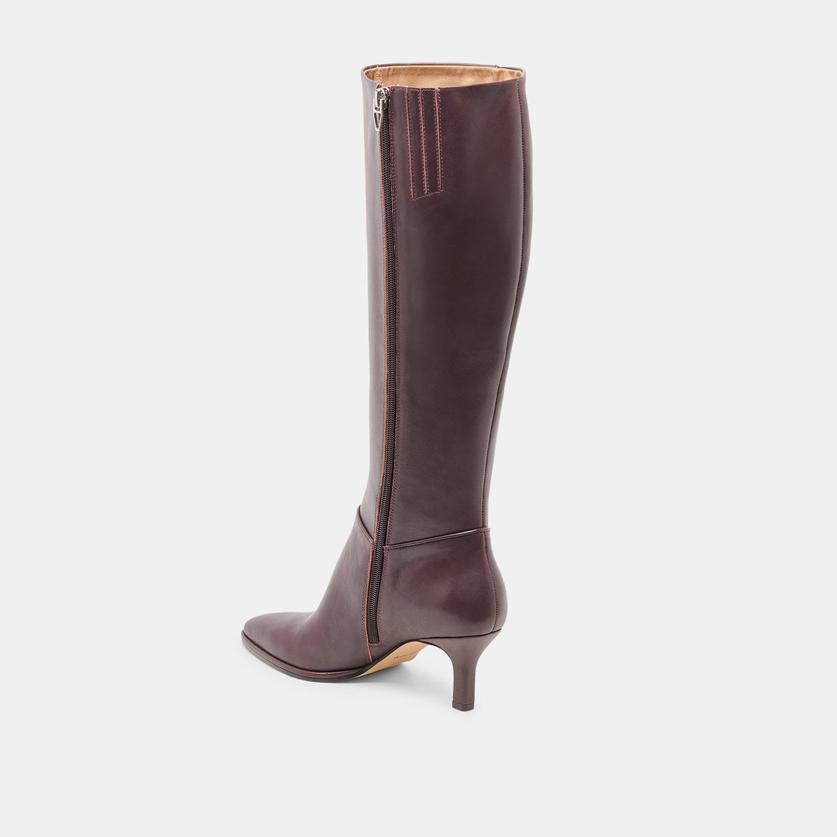 Aldy Mulberry Leather Wide Calf Boots | Dolce Vita Smart Buy