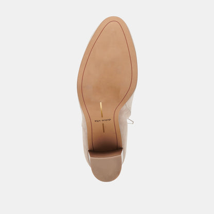 Suzy Wide Taupe Suede Booties | Dolce Vita Special Offer