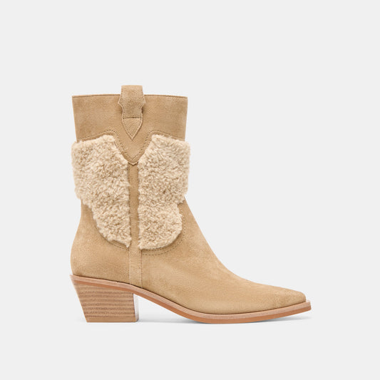 Salil Plush Dk Taupe Suede Boots | Dolce Vita Discount
