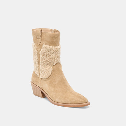 Salil Plush Dk Taupe Suede Boots | Dolce Vita Discount