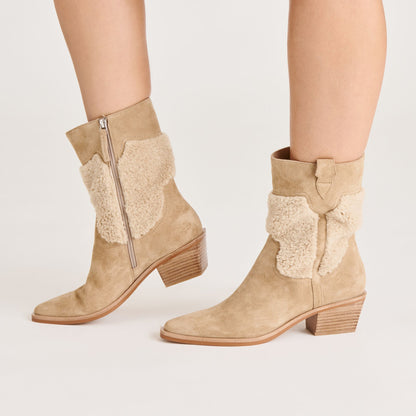 Salil Plush Dk Taupe Suede Boots | Dolce Vita Discount