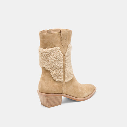 Salil Plush Dk Taupe Suede Boots | Dolce Vita Discount