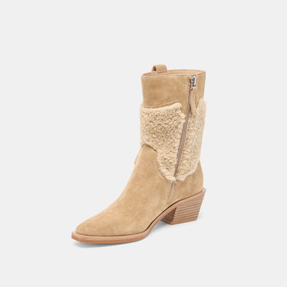 Salil Plush Dk Taupe Suede Boots | Dolce Vita Discount