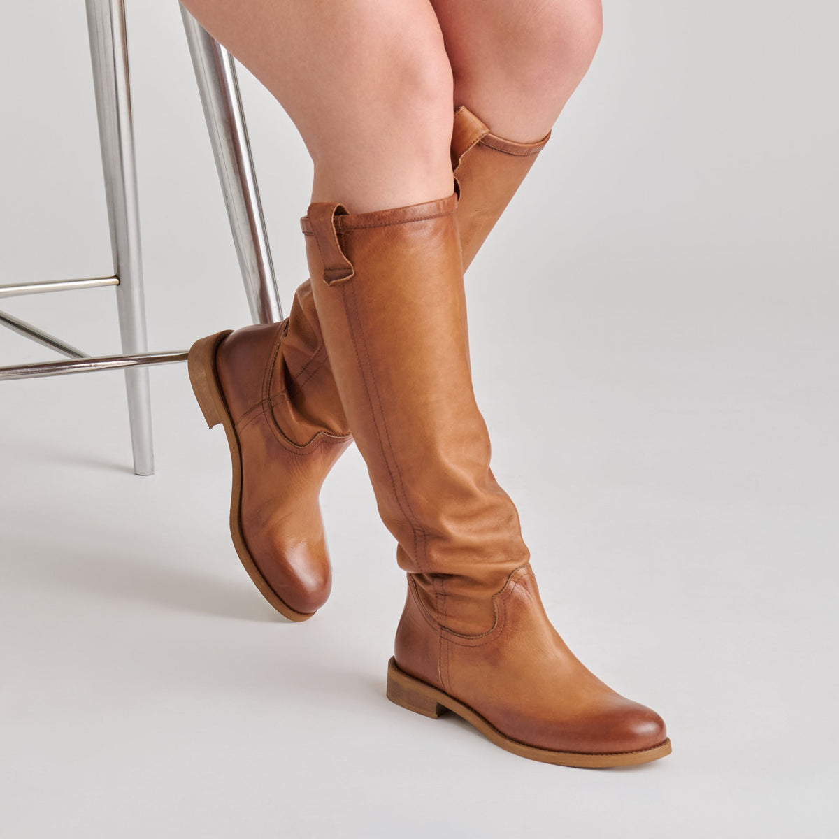 Ramzy Cognac Leather Boots | Dolce Vita Recommended