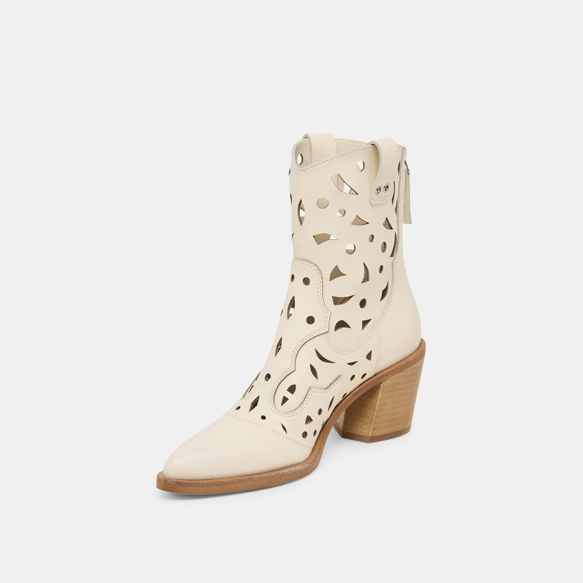 Zenobi Off White Leather Booties | Dolce Vita New