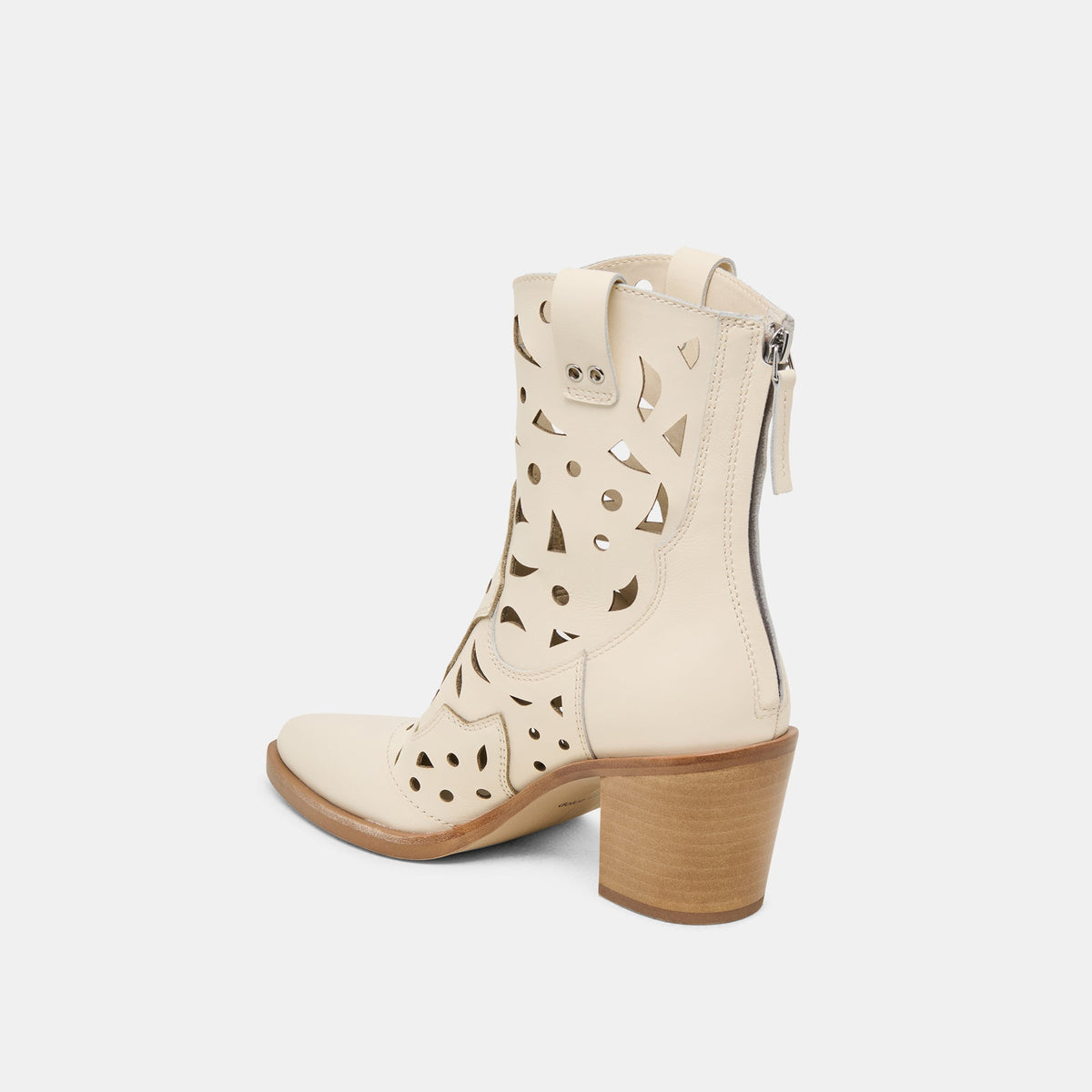 Zenobi Off White Leather Booties | Dolce Vita New
