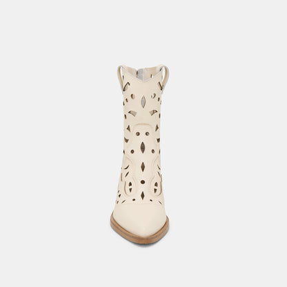 Zenobi Off White Leather Booties | Dolce Vita New