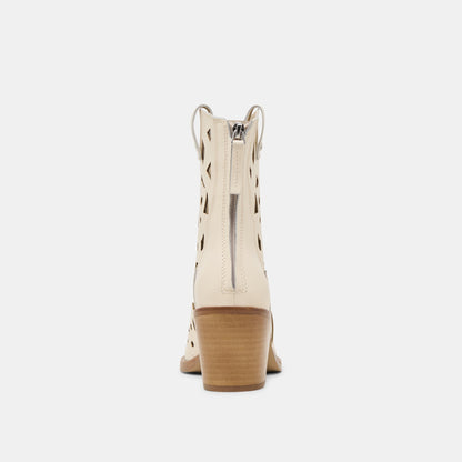 Zenobi Off White Leather Booties | Dolce Vita New