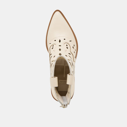 Zenobi Off White Leather Booties | Dolce Vita New