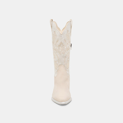 Vorah Pearl Creme Sequin Boots | Dolce Vita Great Value