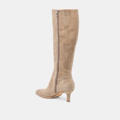 Aldy Herringbone Printed Suede Boots | Dolce Vita Smart Buy