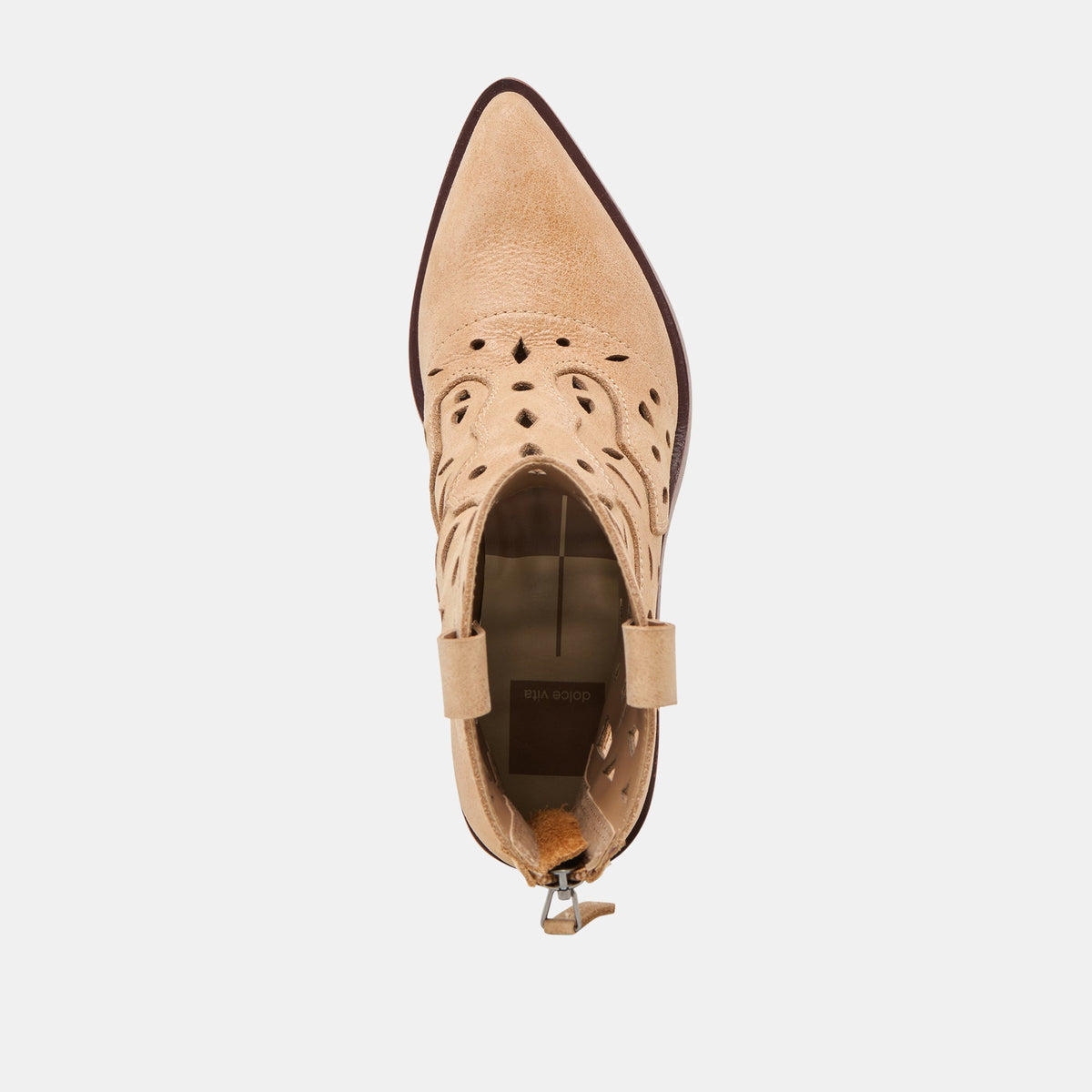 Zenobi Camel Distressed Leather Booties | Dolce Vita Popular
