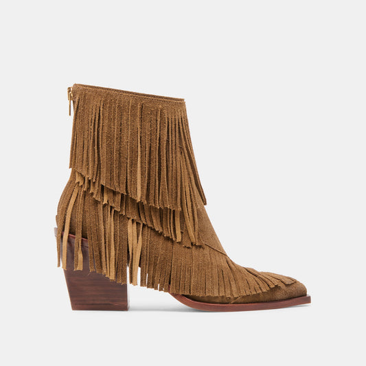 Torey Chestnut Suede Booties | Dolce Vita Discount