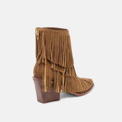 Torey Chestnut Suede Booties | Dolce Vita Discount