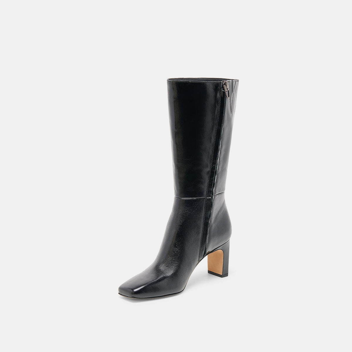 Riggs Wide Calf Black Leather Boots | Dolce Vita Top Pick