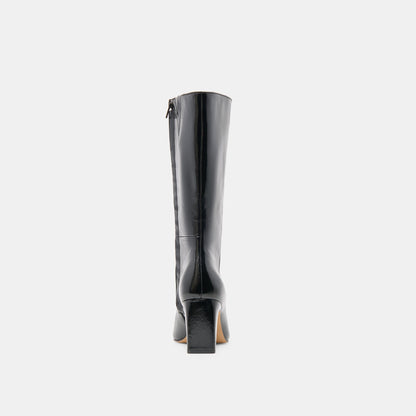 Riggs Wide Calf Black Leather Boots | Dolce Vita Top Pick