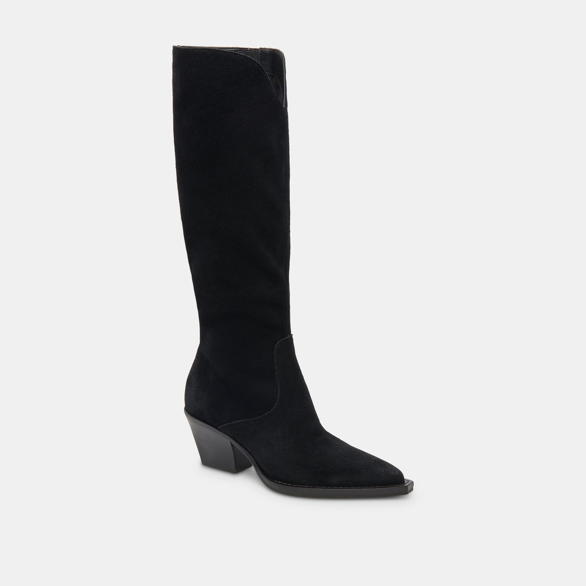 Raj Boots in Onyx Suede | Women's Onyx Suede Knee-High Boots
 – Dolce Vita | Dolce Vita Quality