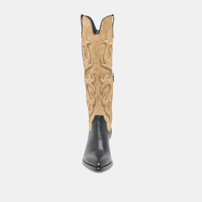 Mirla Black Multi Leather Boots | Dolce Vita Value
