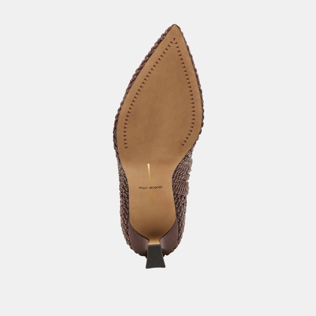 Embry Brown Woven Stella Booties | Dolce Vita Hot Sale